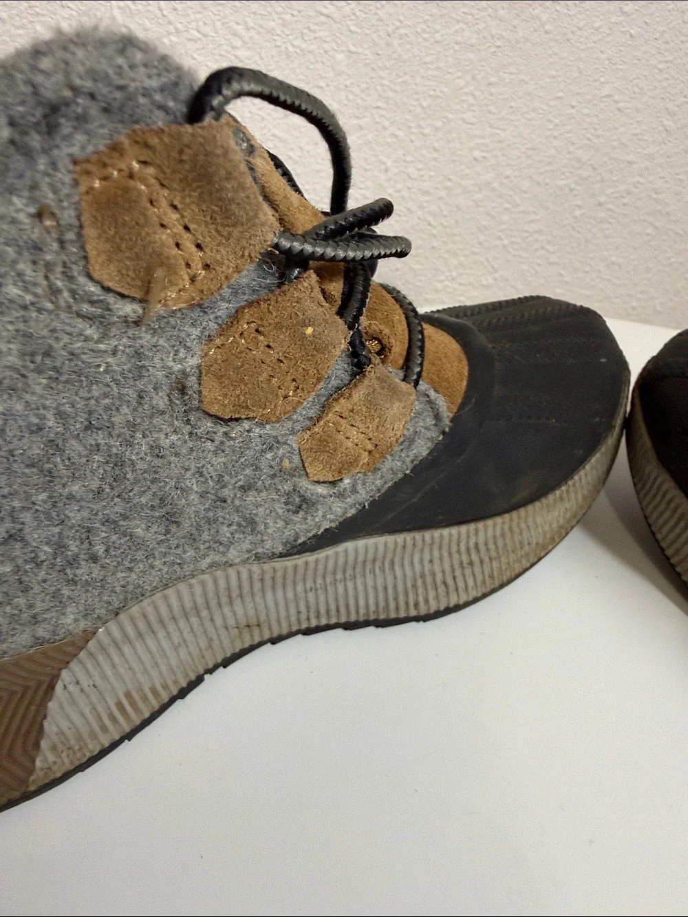Sorel Kids Gray and Brown Waterproof Winter Boots